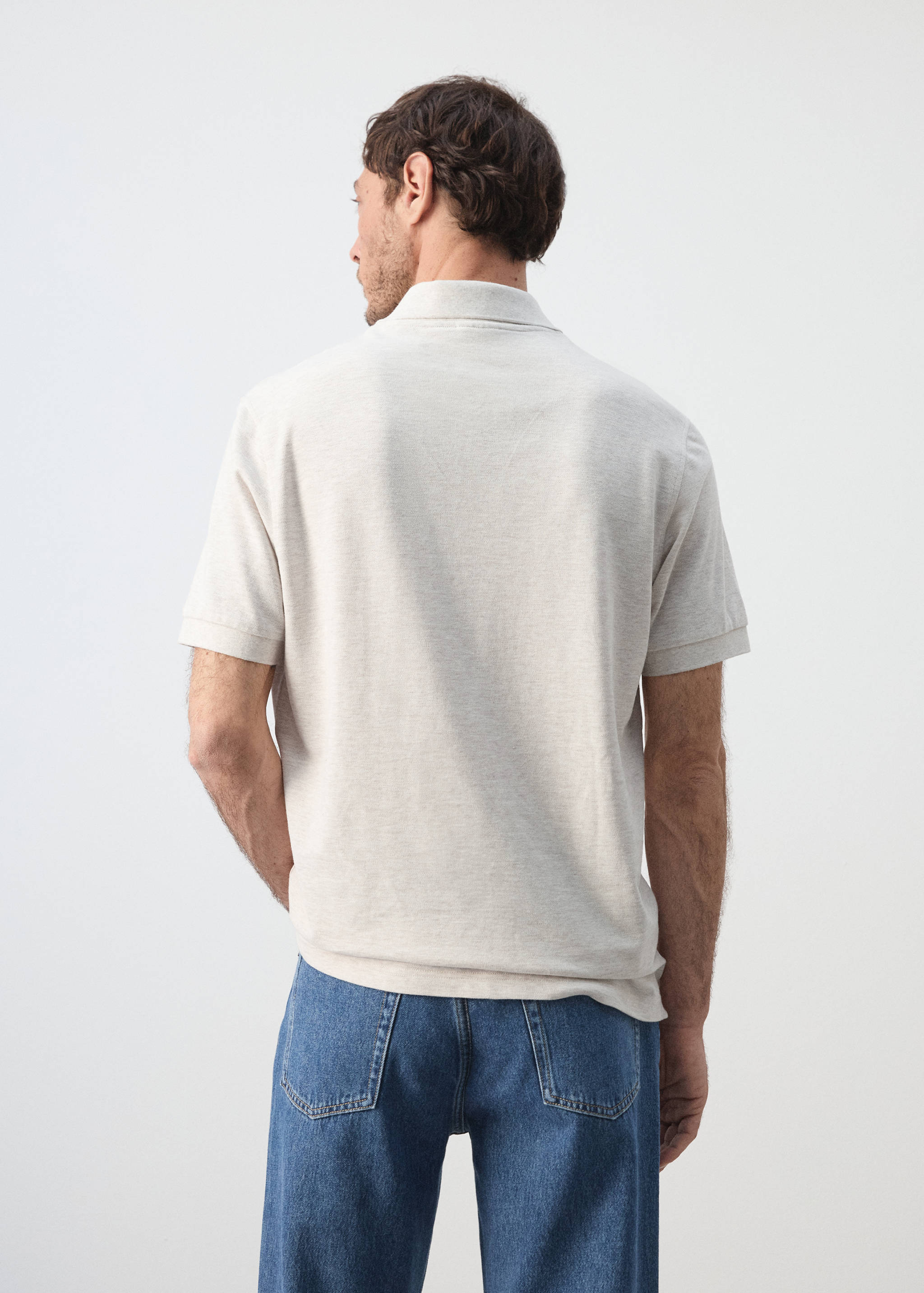 Polo regular fit algodón piqué - Reverso del artículo