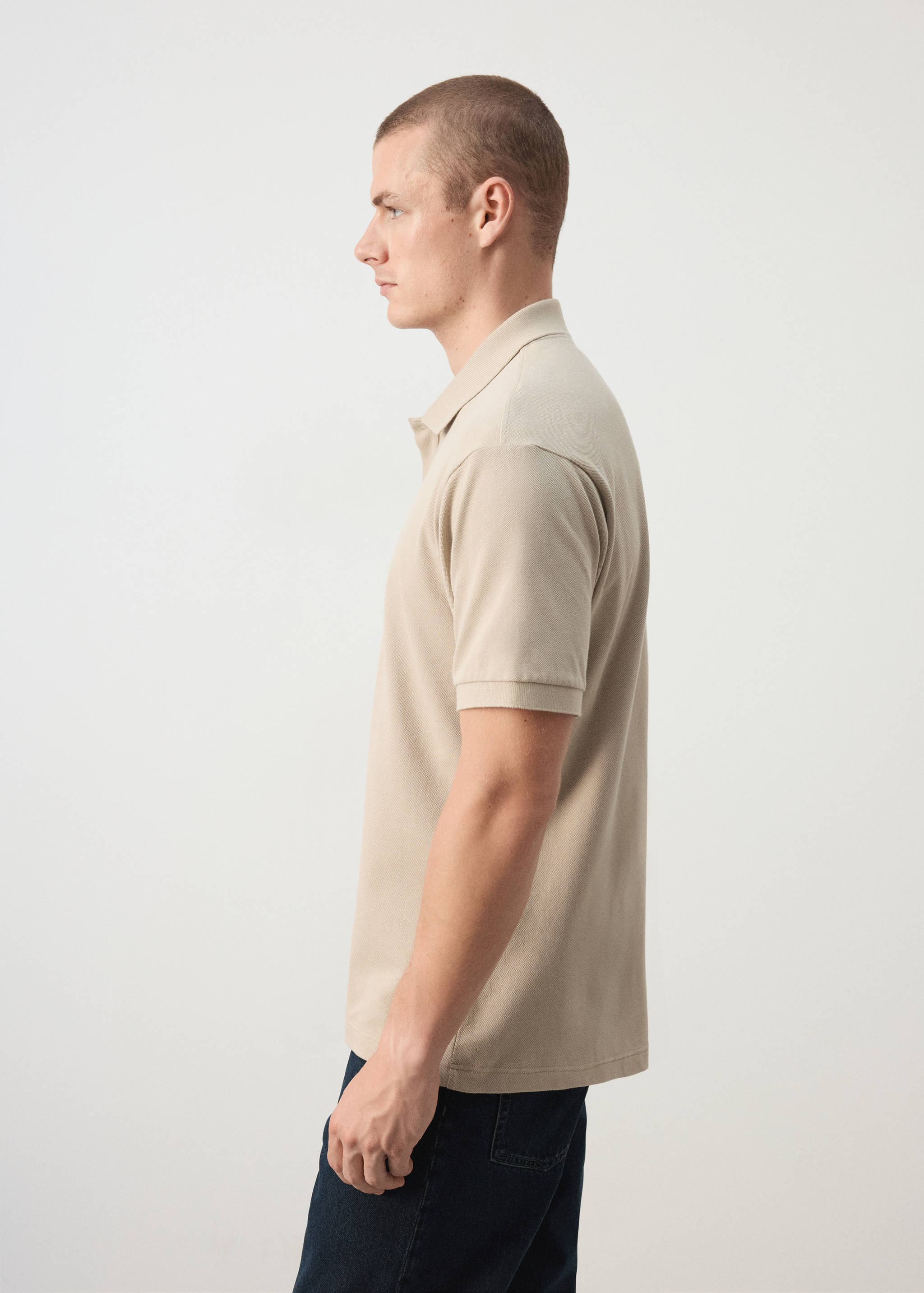 100% cotton piqué polo - Details of the article 2
