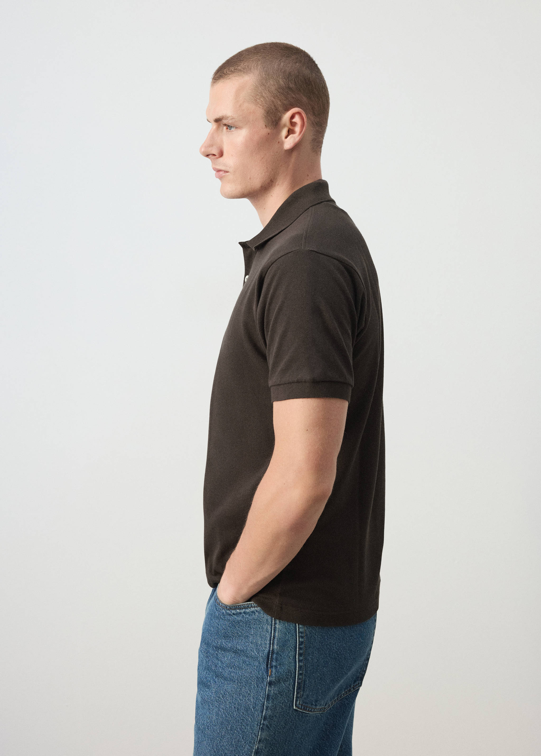 100% cotton piqué polo - Details of the article 2