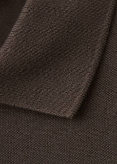 100% cotton piqué polo — Brown 8