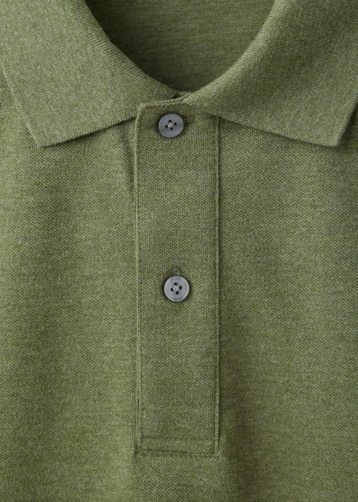 100% cotton piqué polo — Green