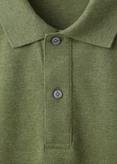 100% cotton piqué polo — Green 7