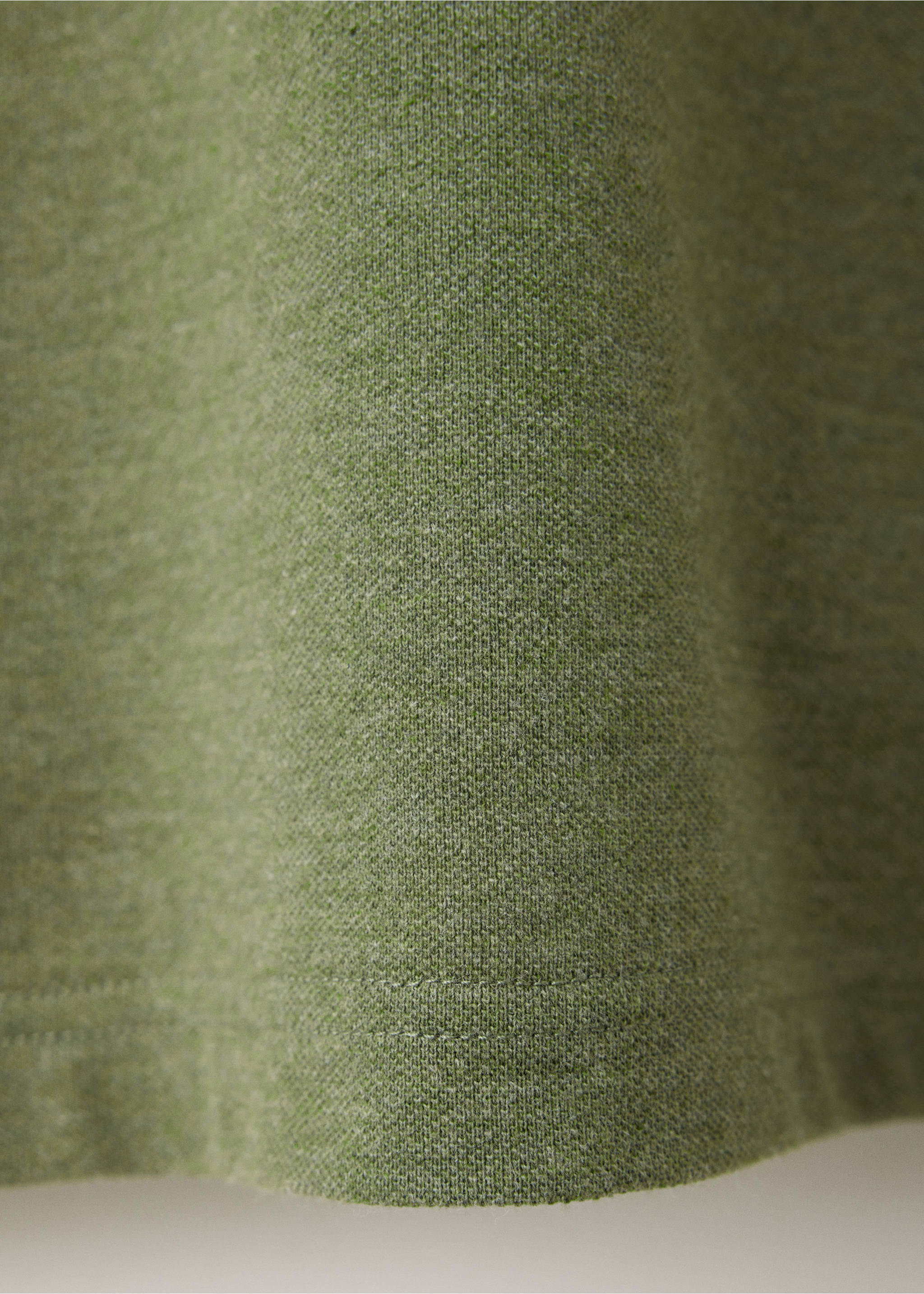 Regular-fit cotton piqué polo shirt - Details of the article 0, Green. Ref: 37081368-00.
