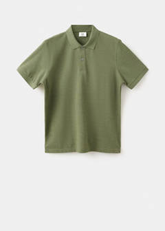 100% cotton piqué polo — Green 6