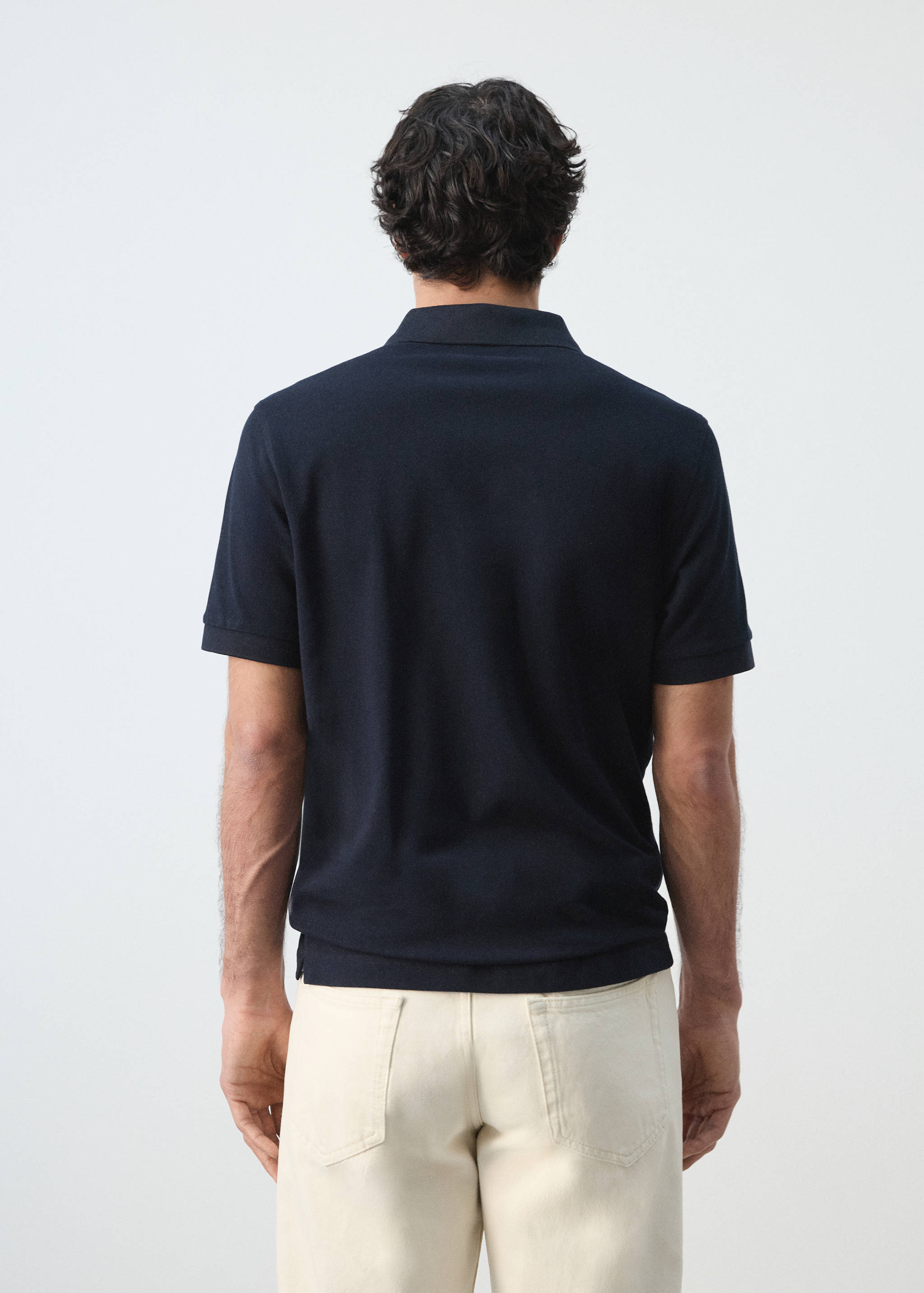 Polo regular fit algodón piqué - Reverso del artículo