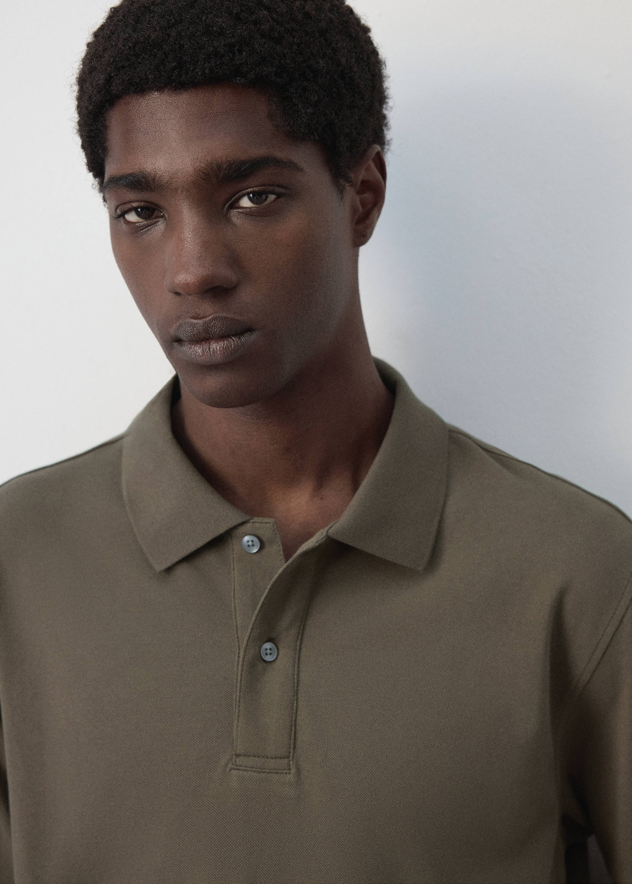 100% cotton piqué polo - Details of the article 1