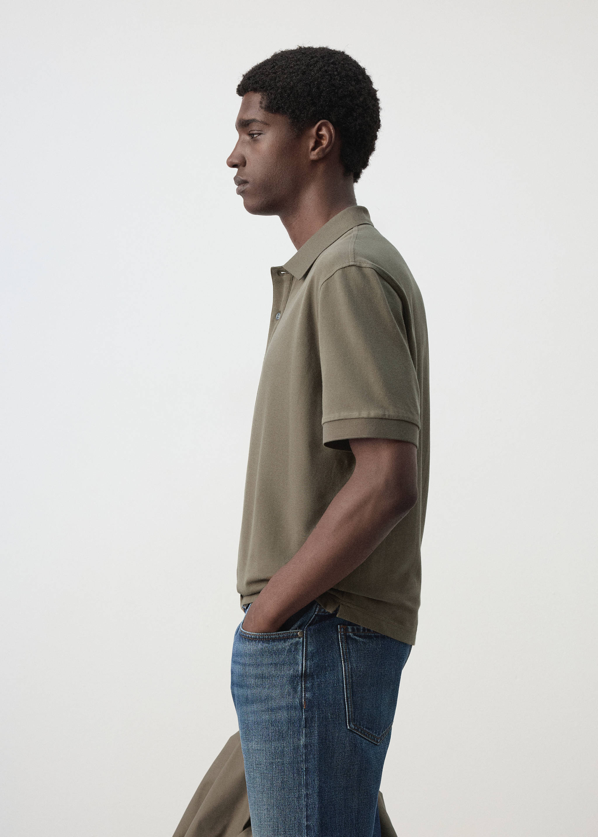 100% cotton piqué polo - Details of the article 2
