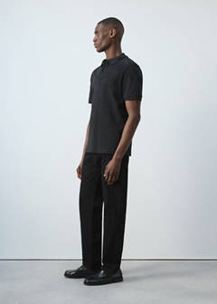 100% cotton piqué polo — Black 5