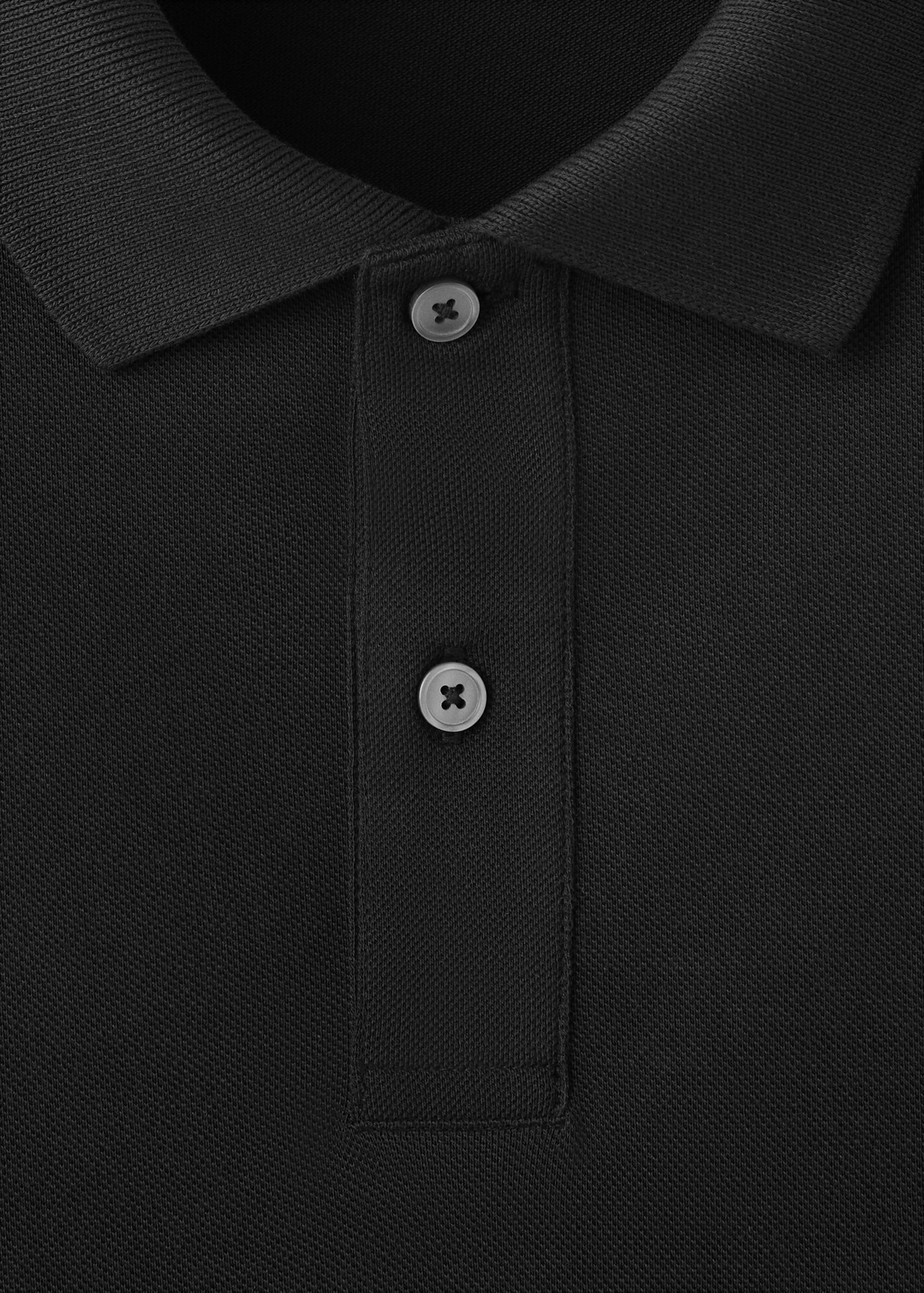Regular-fit cotton piqué polo shirt - Details of the article 8