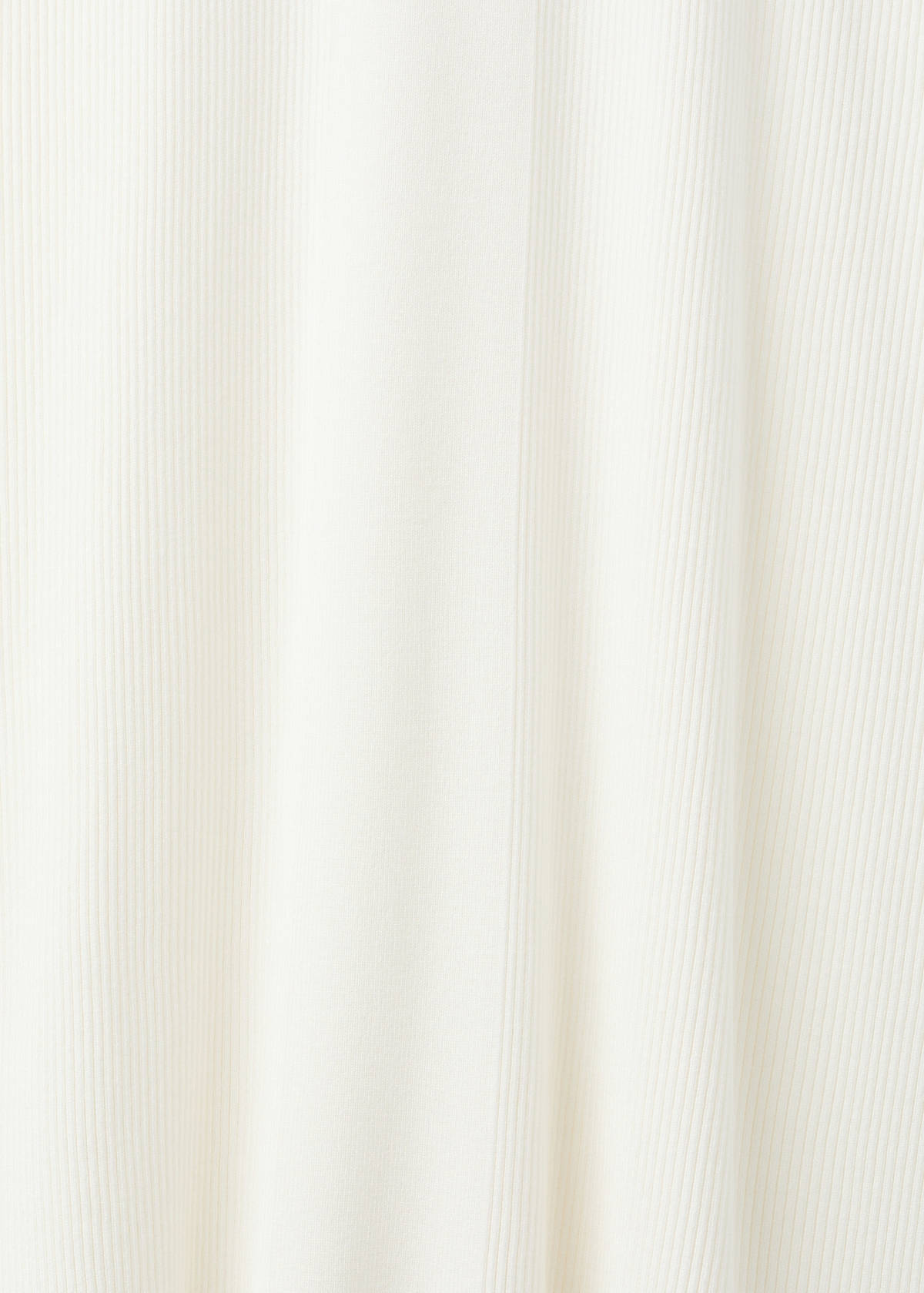 V-neck knitted dress — White