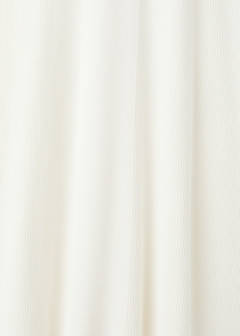 V-neck knitted dress — White 8