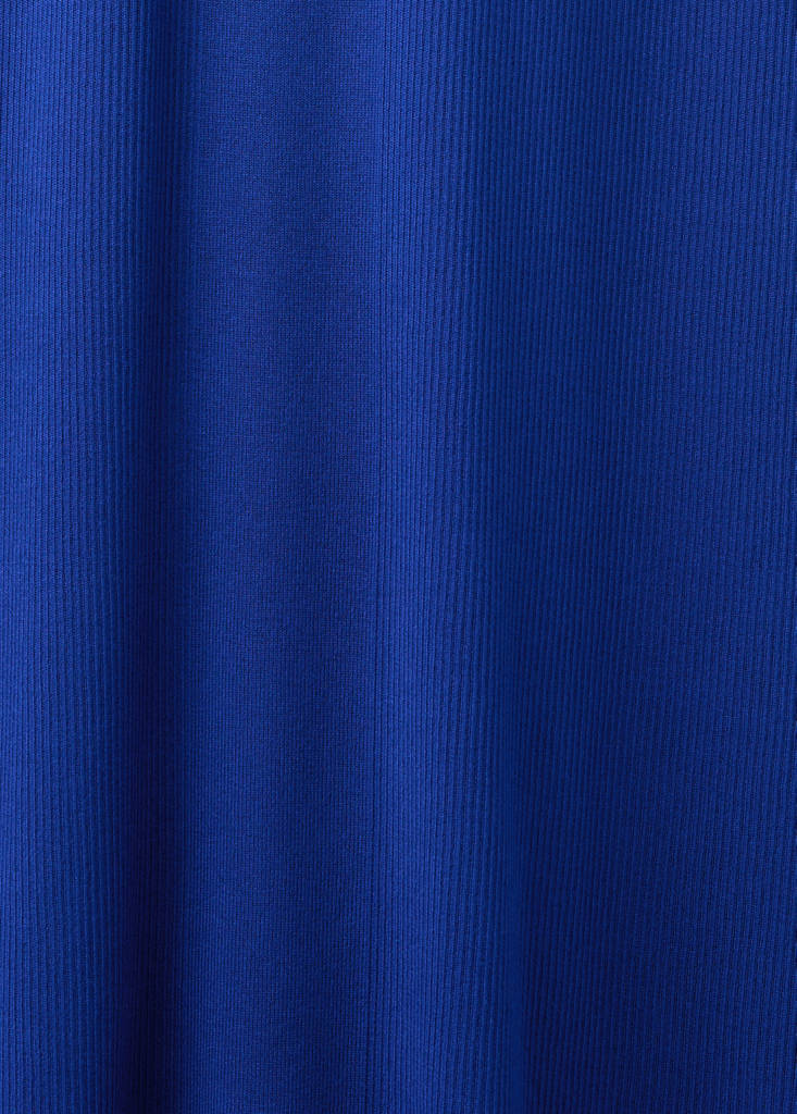 V-neck knitted dress — Blue