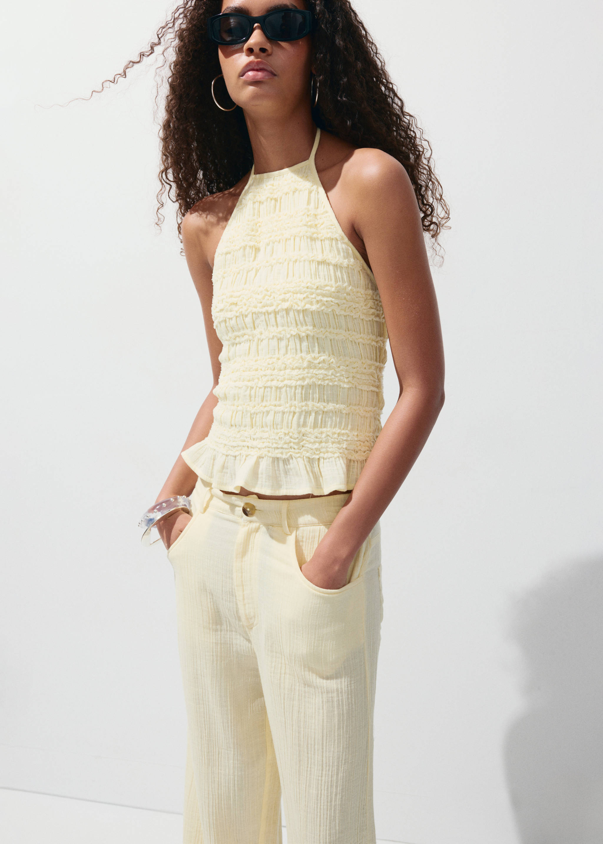 Balloon bambula pants - Details of the article 1