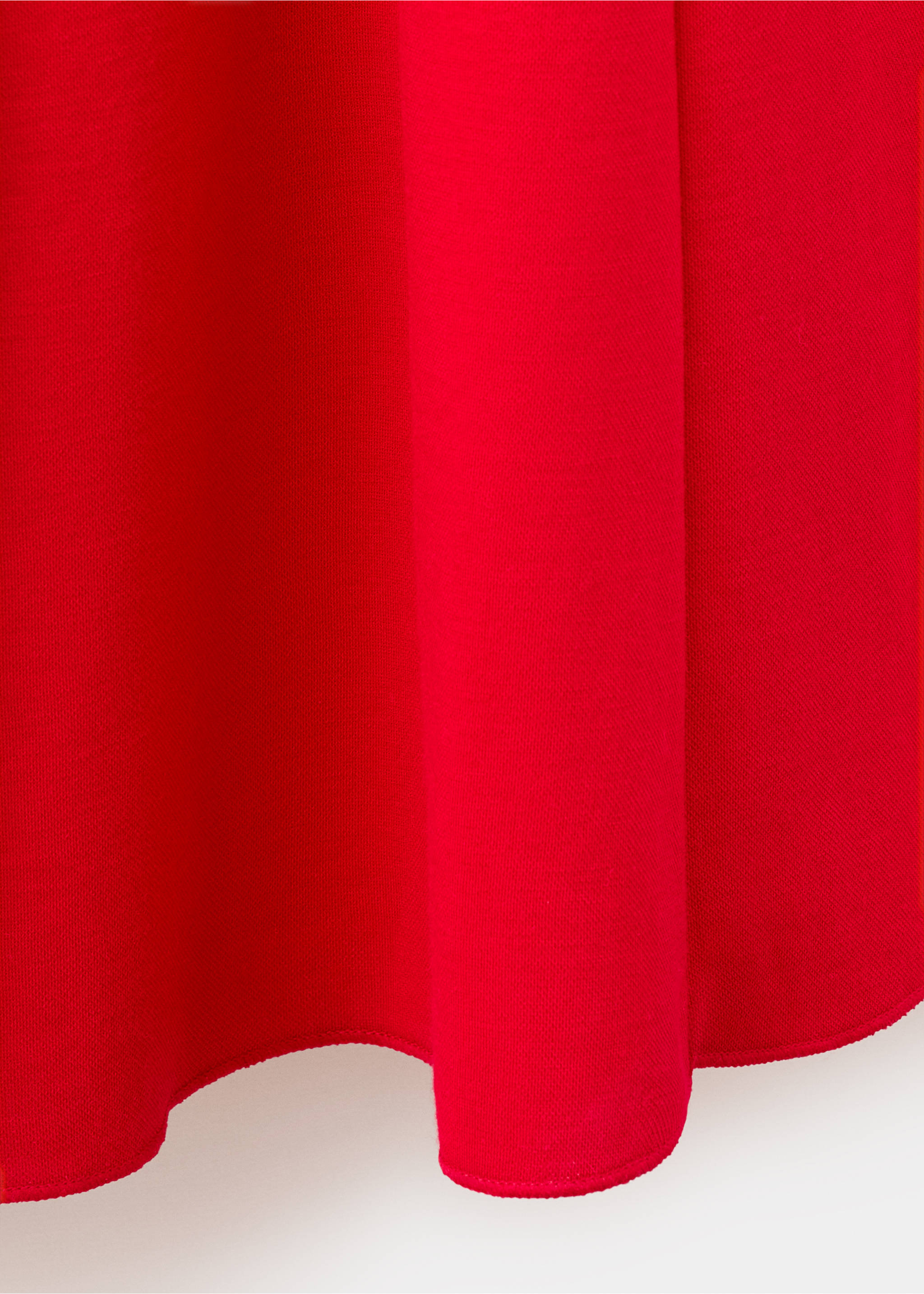 A-line dress with godets - Details of the article 0, Red. Ref: 37081379-00.