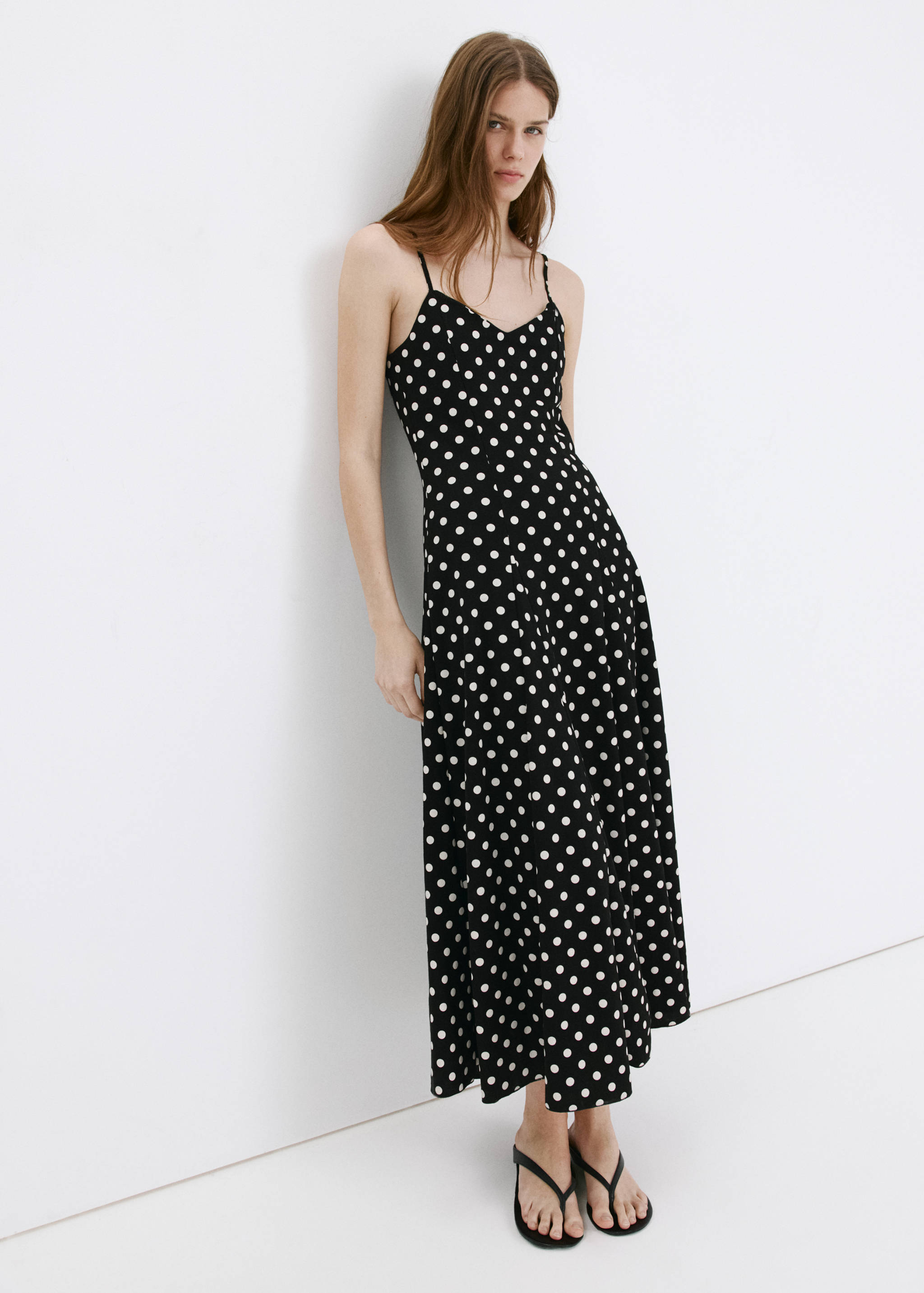 A-line dress with godets - General plane