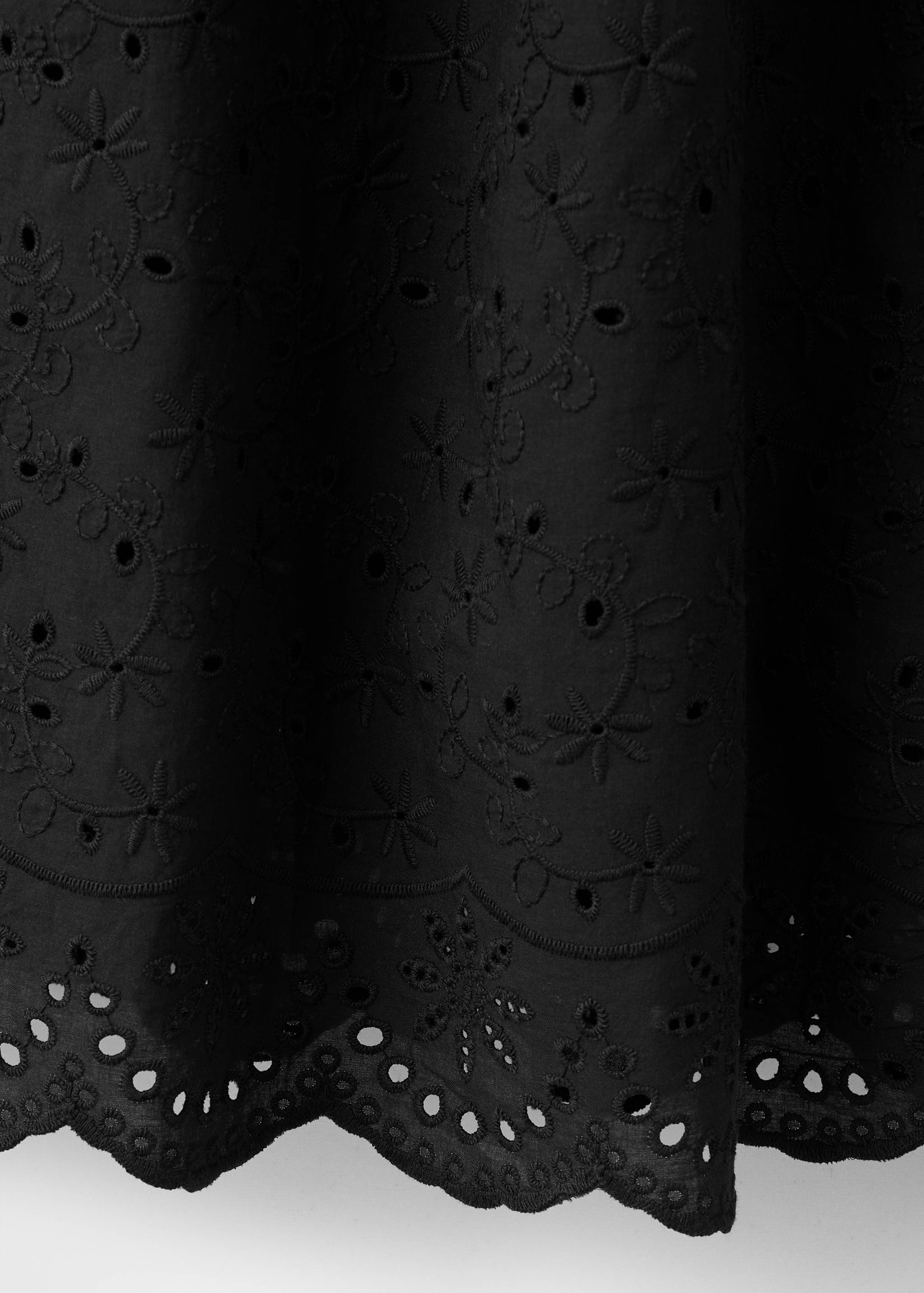 Embroidered cutwork bandeau dress - Details of the article 0