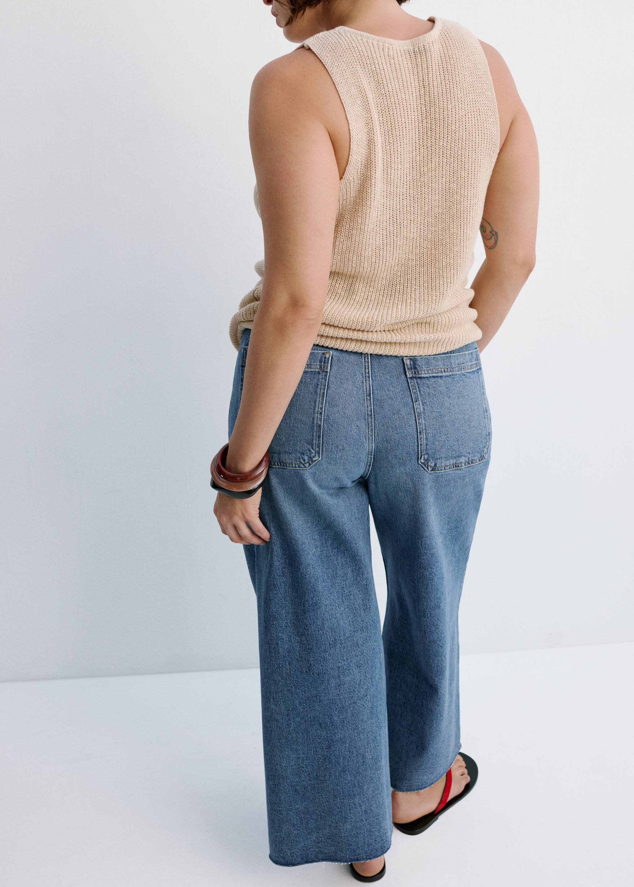 Džíny Catherin culottes s vysokým pasem - Detail zboží 4