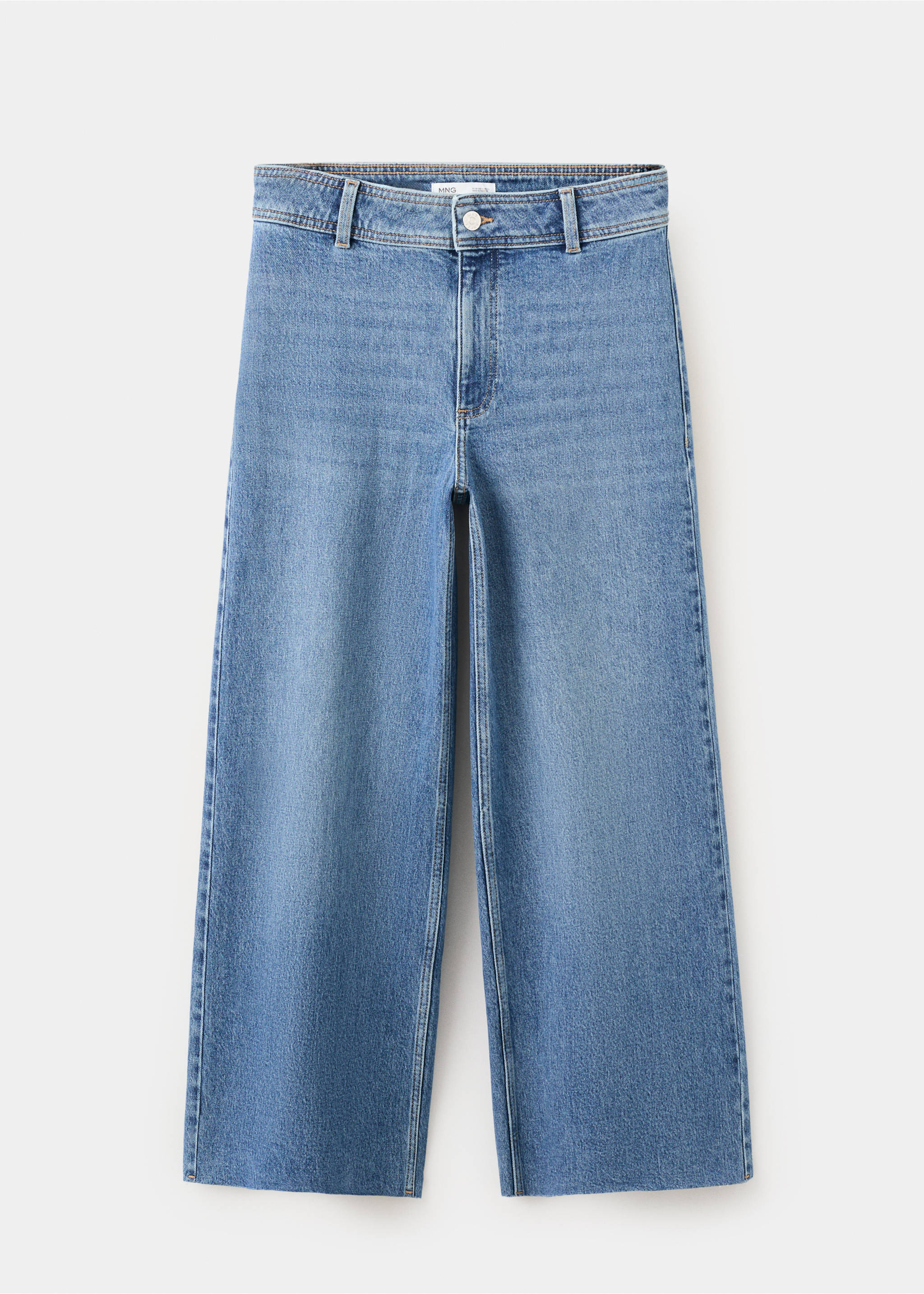 Catherin culotte high-rise jeans - Article without model, Medium Blue. Ref: 37081381-00.