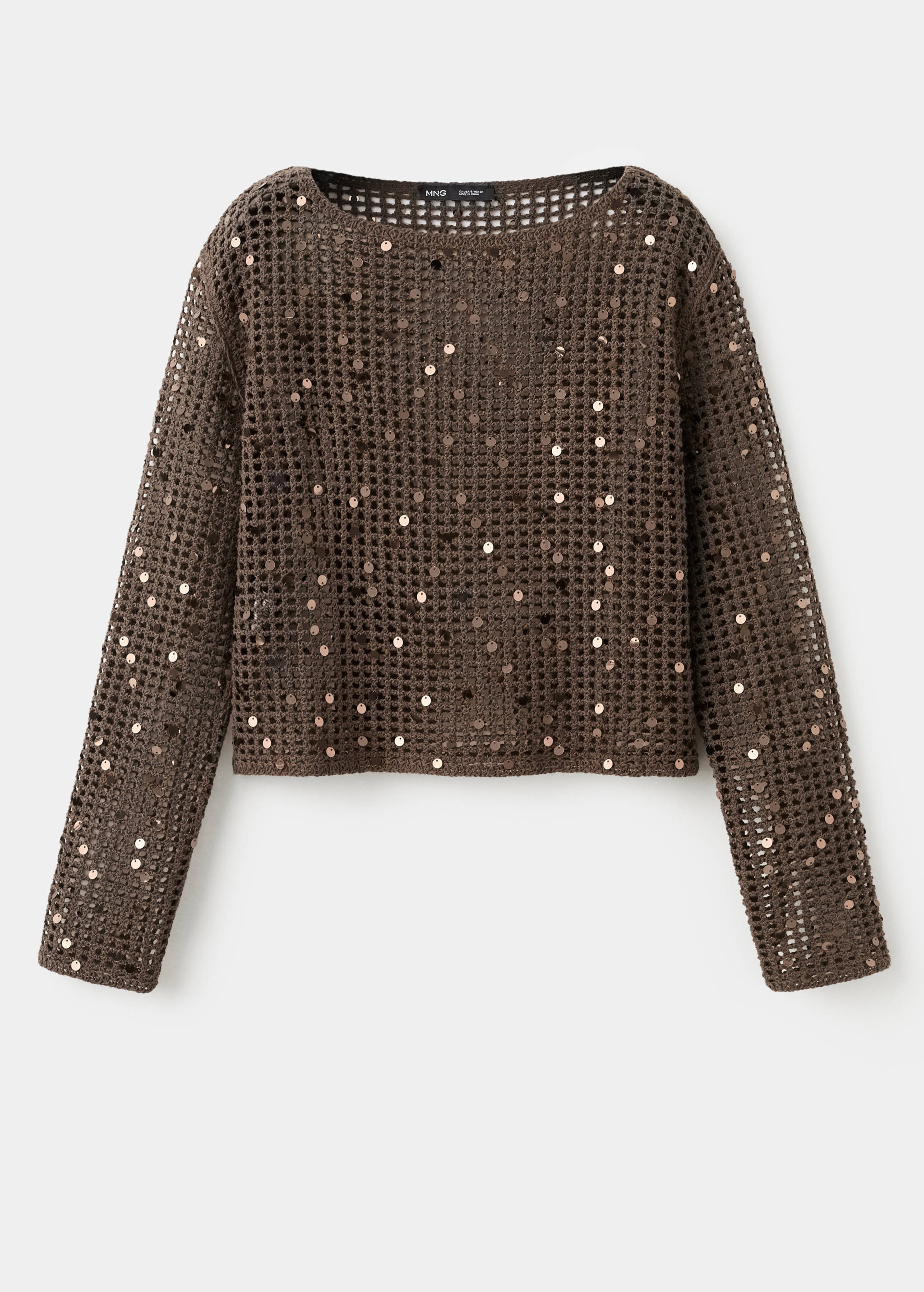 Sequin crochet sweater - Article without model