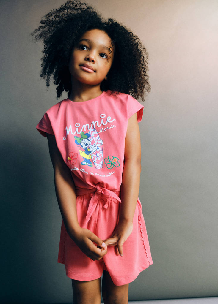 Minnie Mouse T-shirt — Coral Red