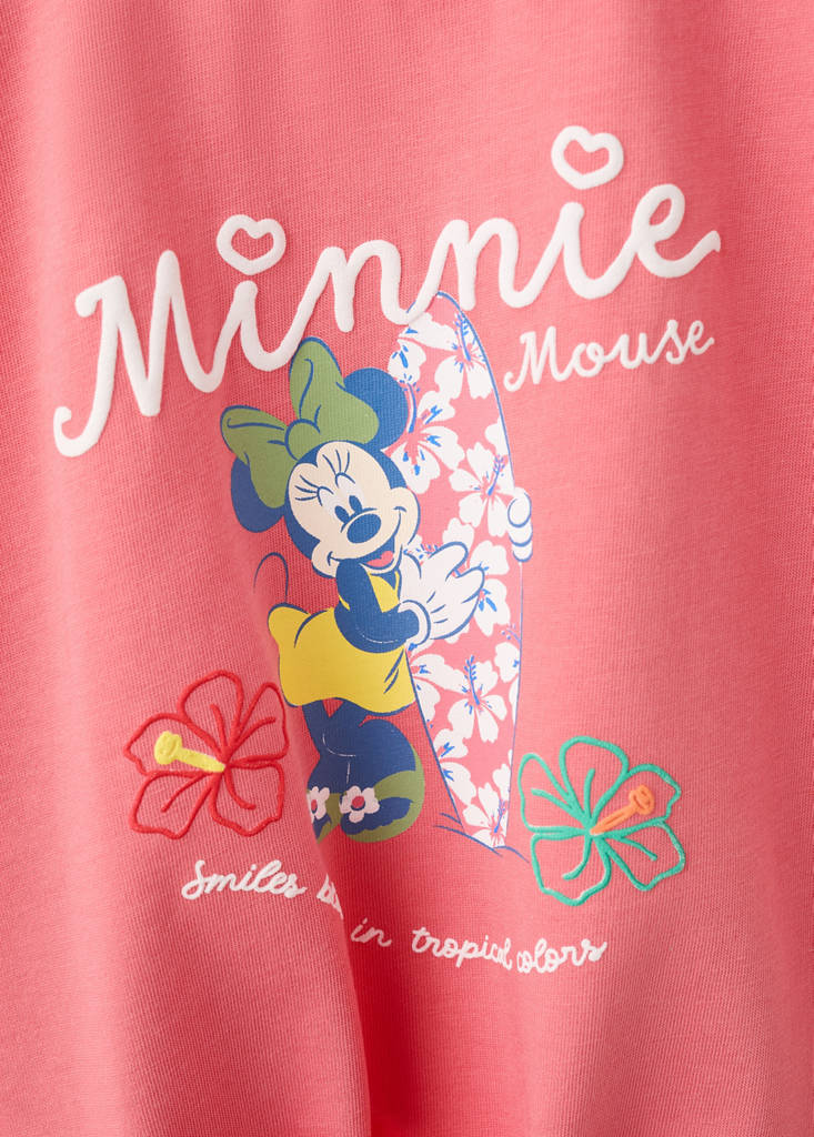 Minnie Mouse T-shirt — Coral Red