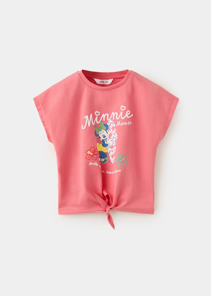 Minnie Mouse T-shirt — Coral Red