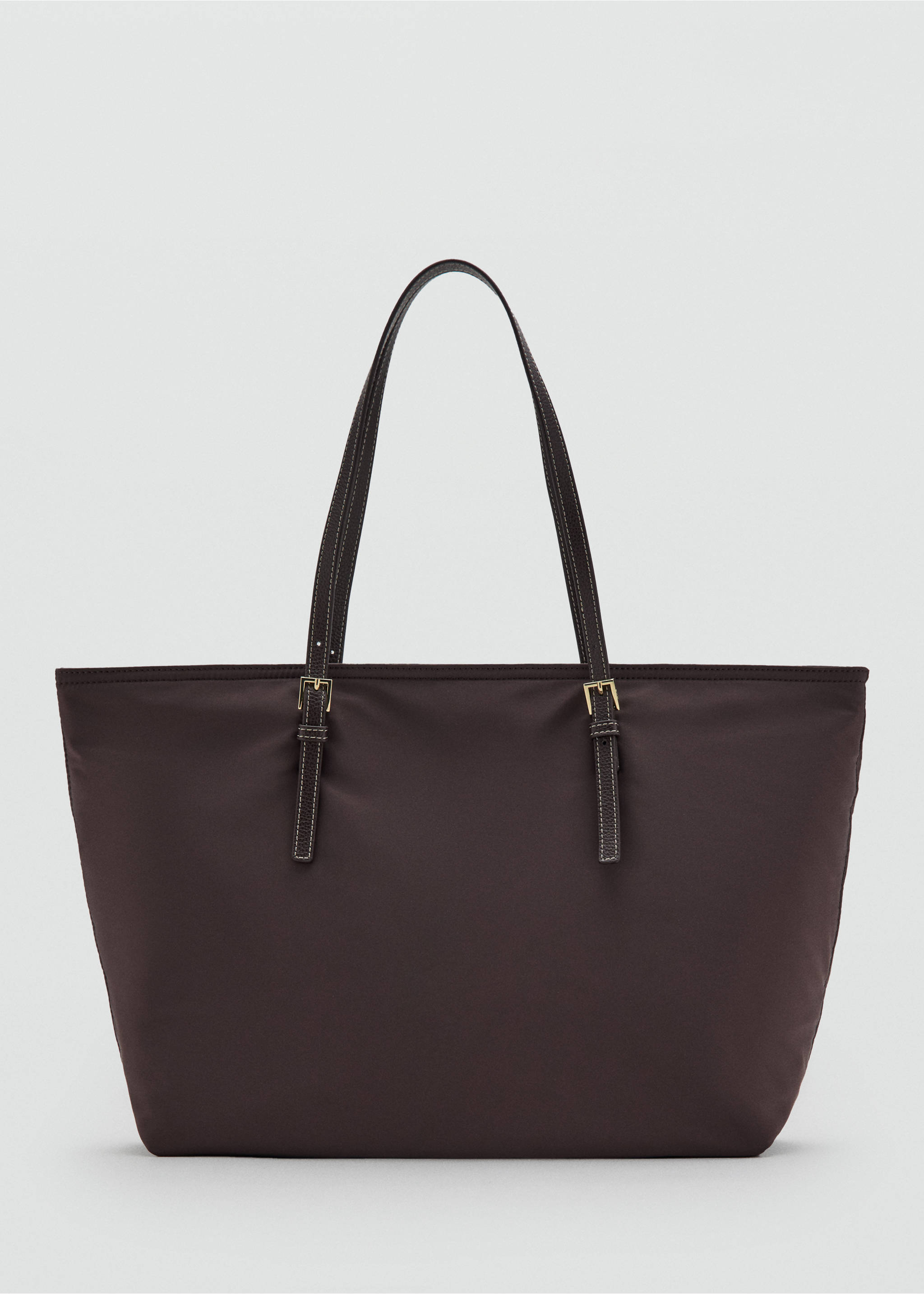 Sac cabas détail boucles - Article sans modèle, Chocolat. Ref: 37081386-00.