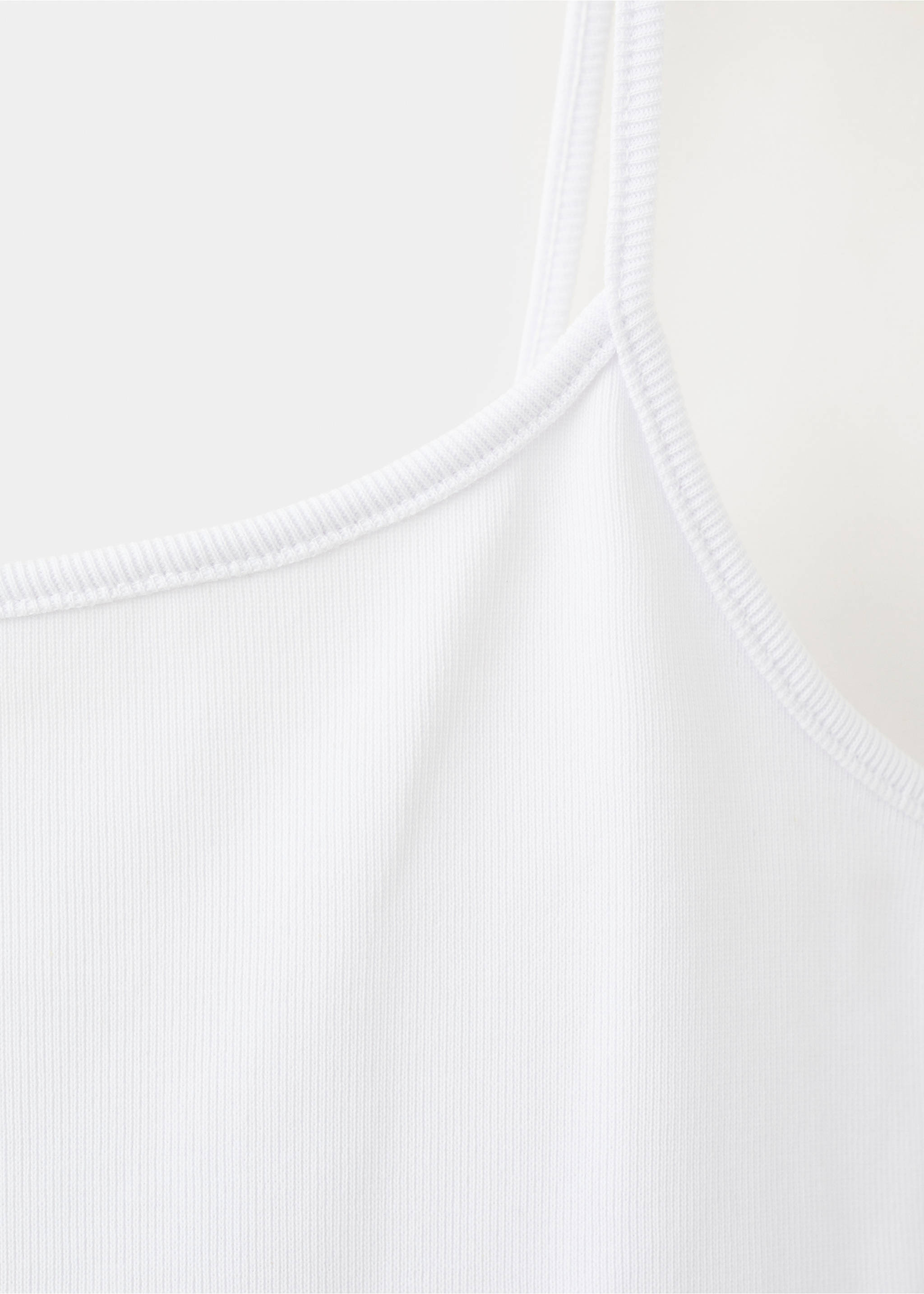 Short cutwork dress - Details of the article 8, White. Ref: 37081387-00.