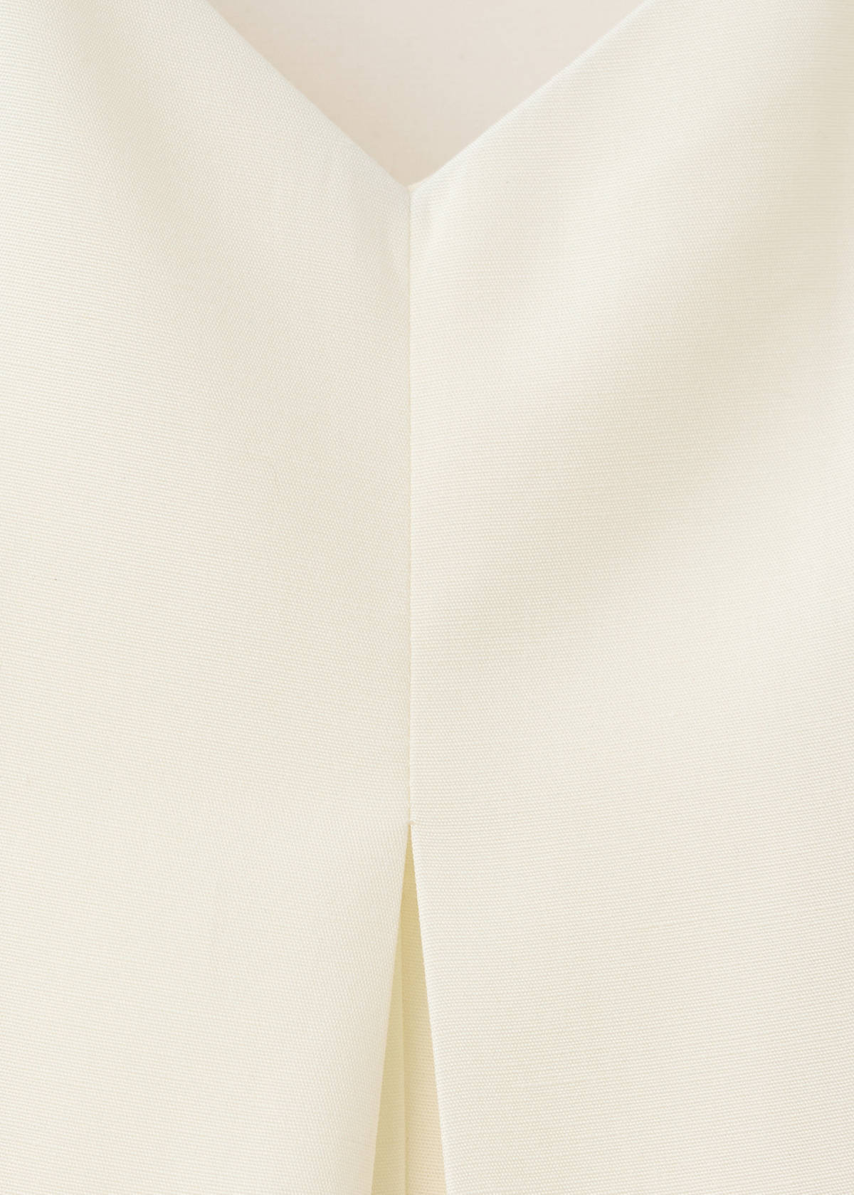 Straight-leg jumpsuit with open back — Ecru