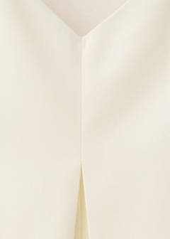Straight-leg jumpsuit with open back — Ecru 6