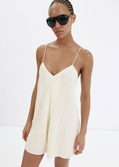 Straight-leg jumpsuit with open back — Ecru 8