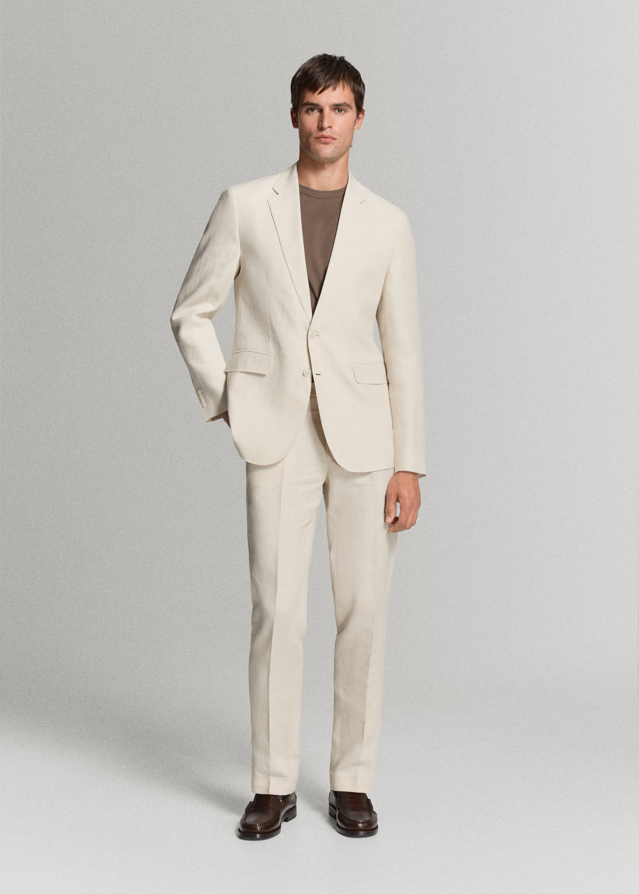 Veste costume Amalfi 100 % lin slim-fit - Plan général