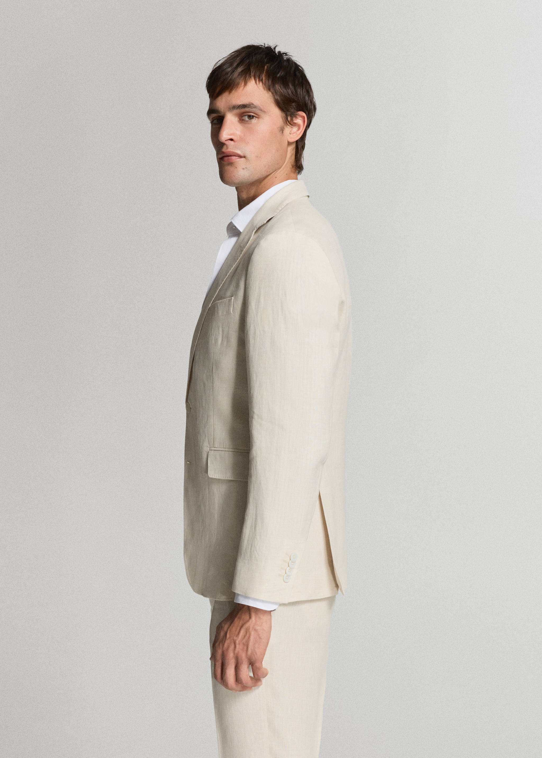 Veste costume Amalfi 100 % lin slim-fit - Détail de l'article 4