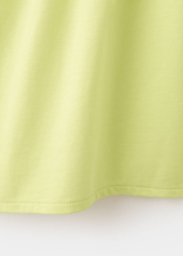 Ruched bardot dress — Lime