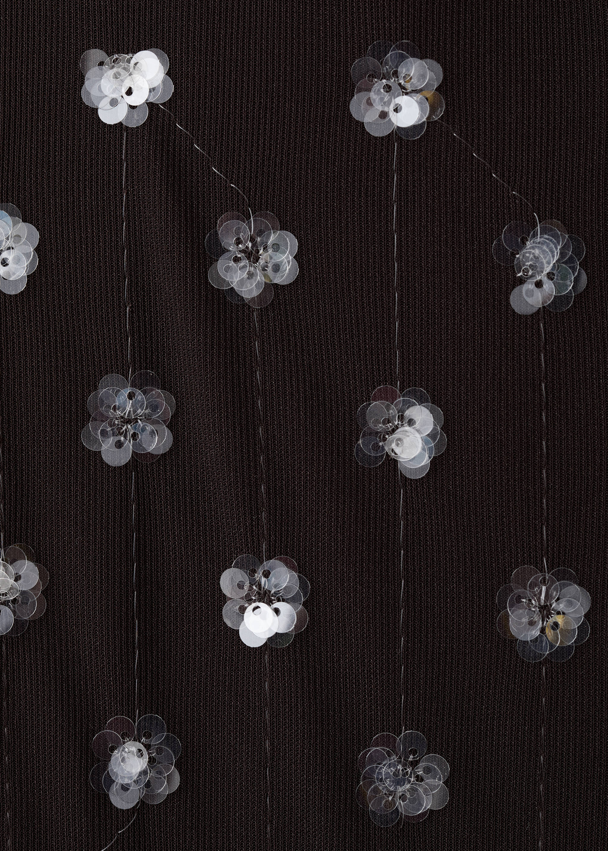 Straight-leg trousers with sequins - Details of the article 8