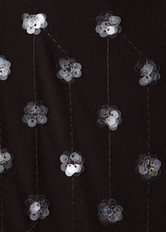 Straight-leg trousers with sequins — Chocolate 6