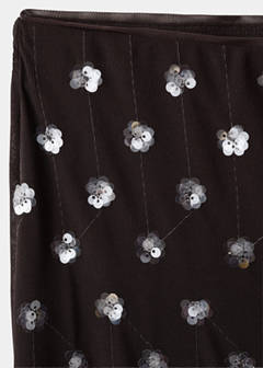 Straight-leg trousers with sequins — Chocolate 7