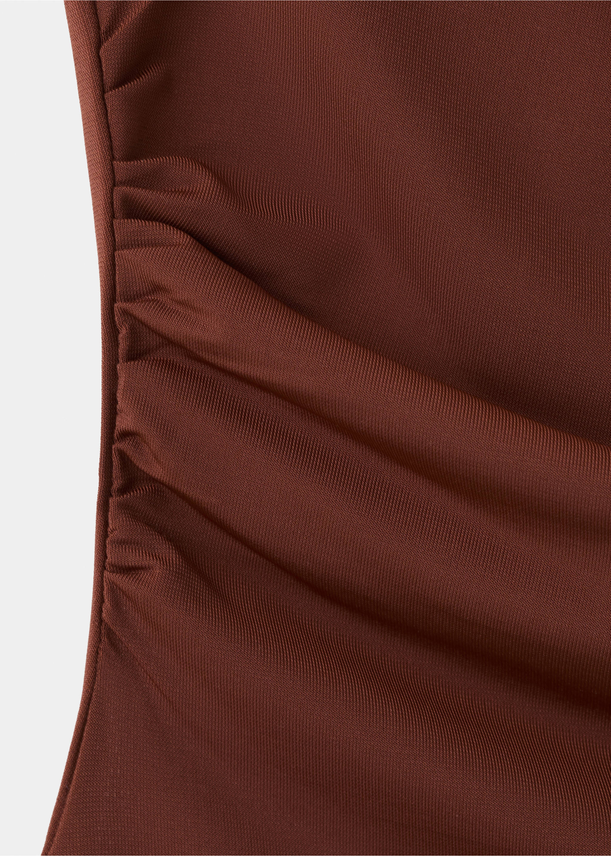 Asymmetric appliqué top - Details of the article 0, Burnt Orange. Ref: 37081393-00.