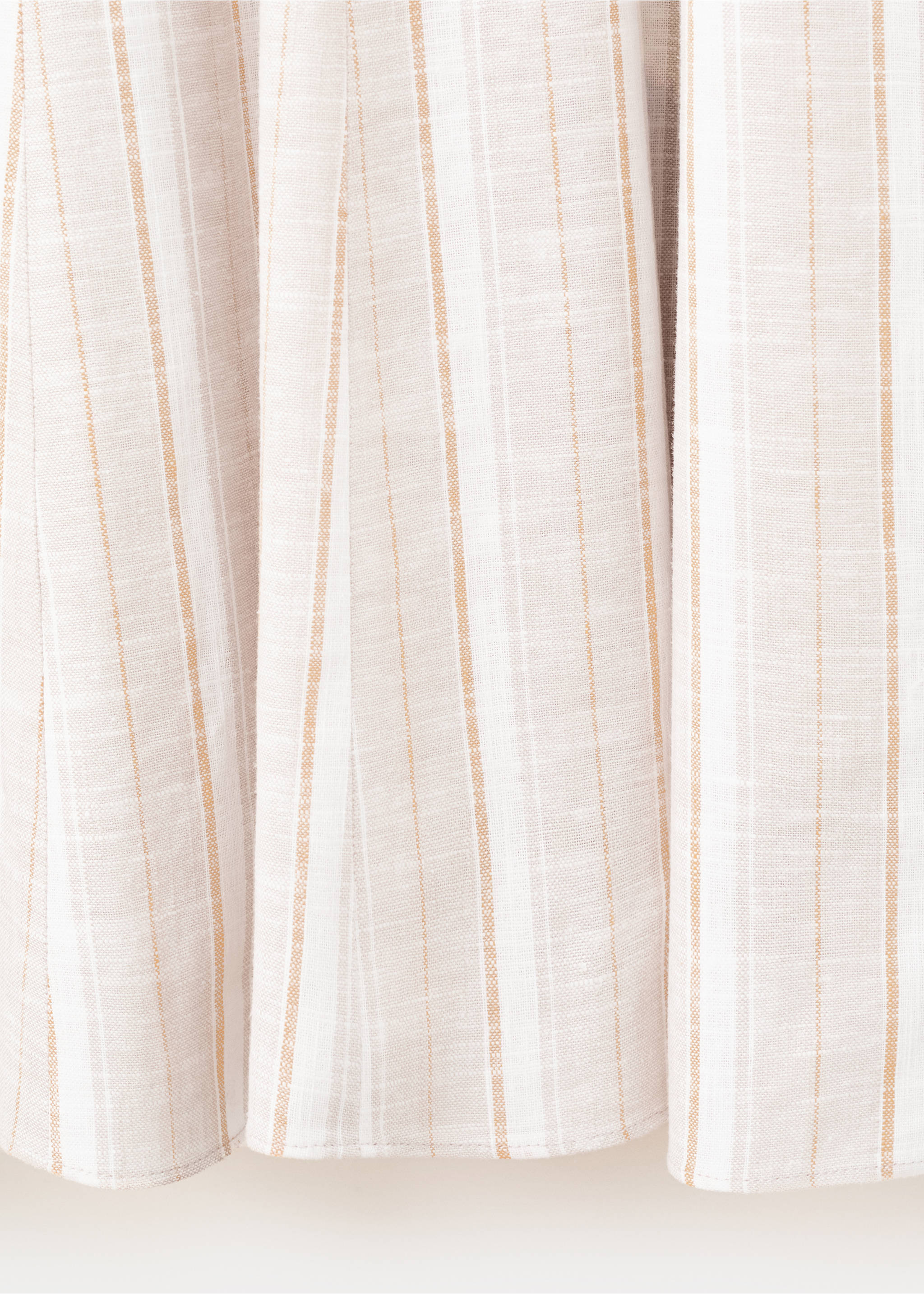 Striped linen dress - Details of the article 0, Light/Pastel Grey. Ref: 37081394-00.