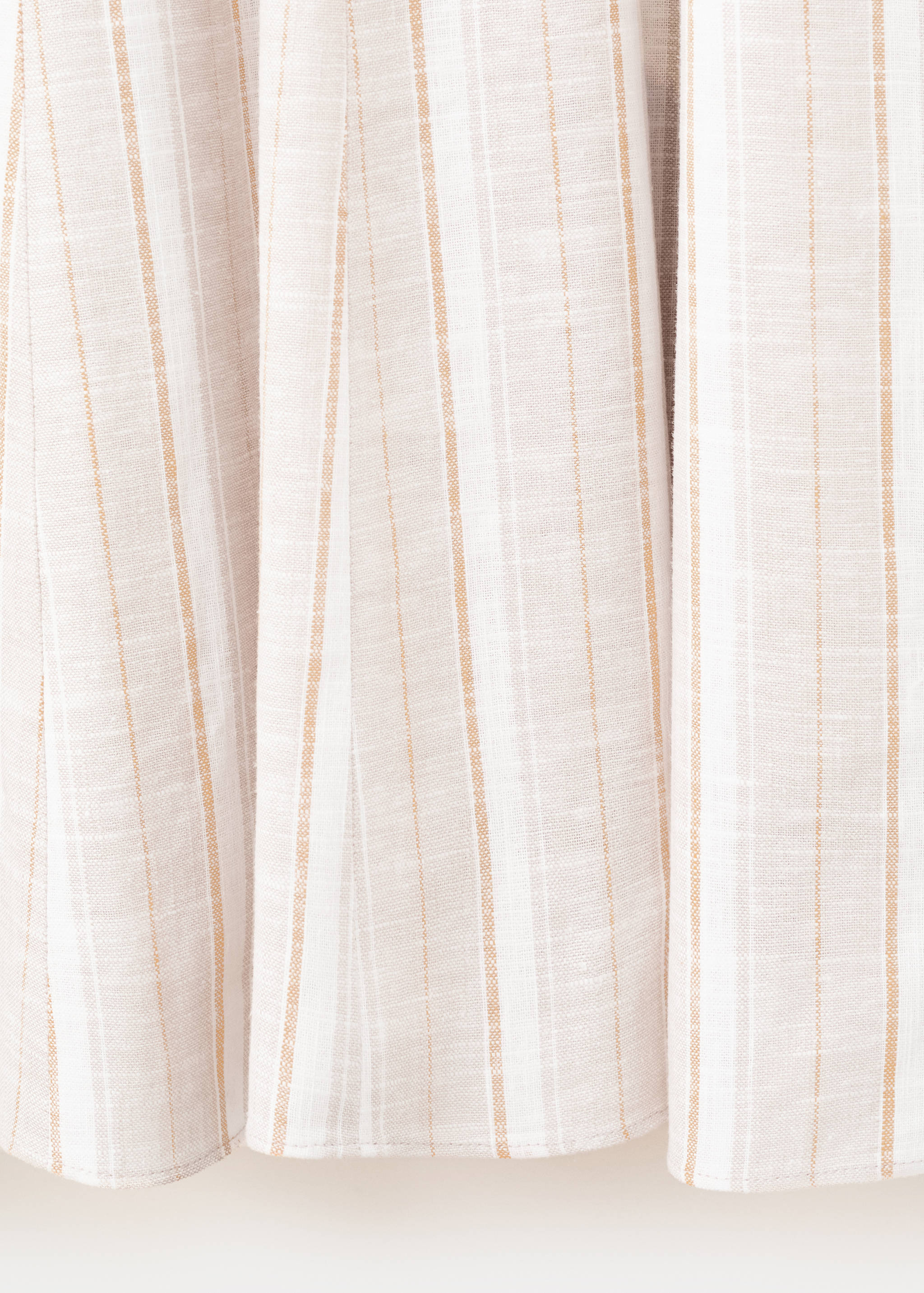 Striped linen dress - Details of the article 0