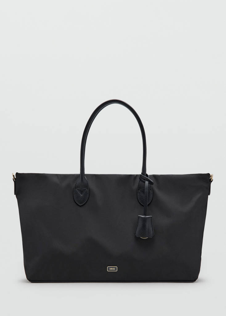 Shopper bag with double handle — Black