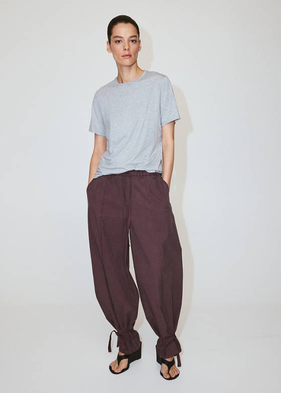 Bağcıklı baggy pantolon