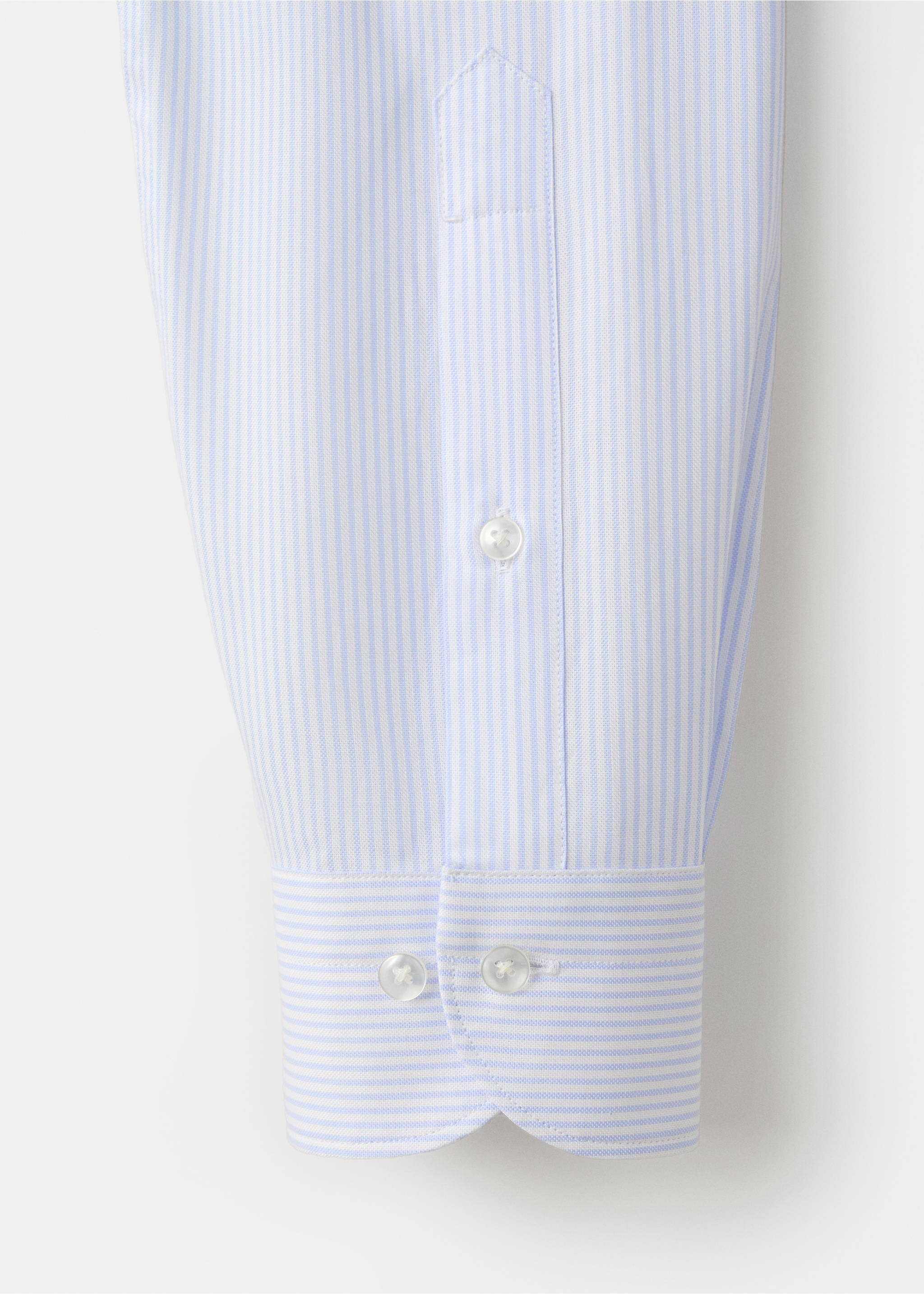 Chemise slim fit 100 % coton - Détail de l'article 0, Bleu ciel. Ref: 37081399-00.