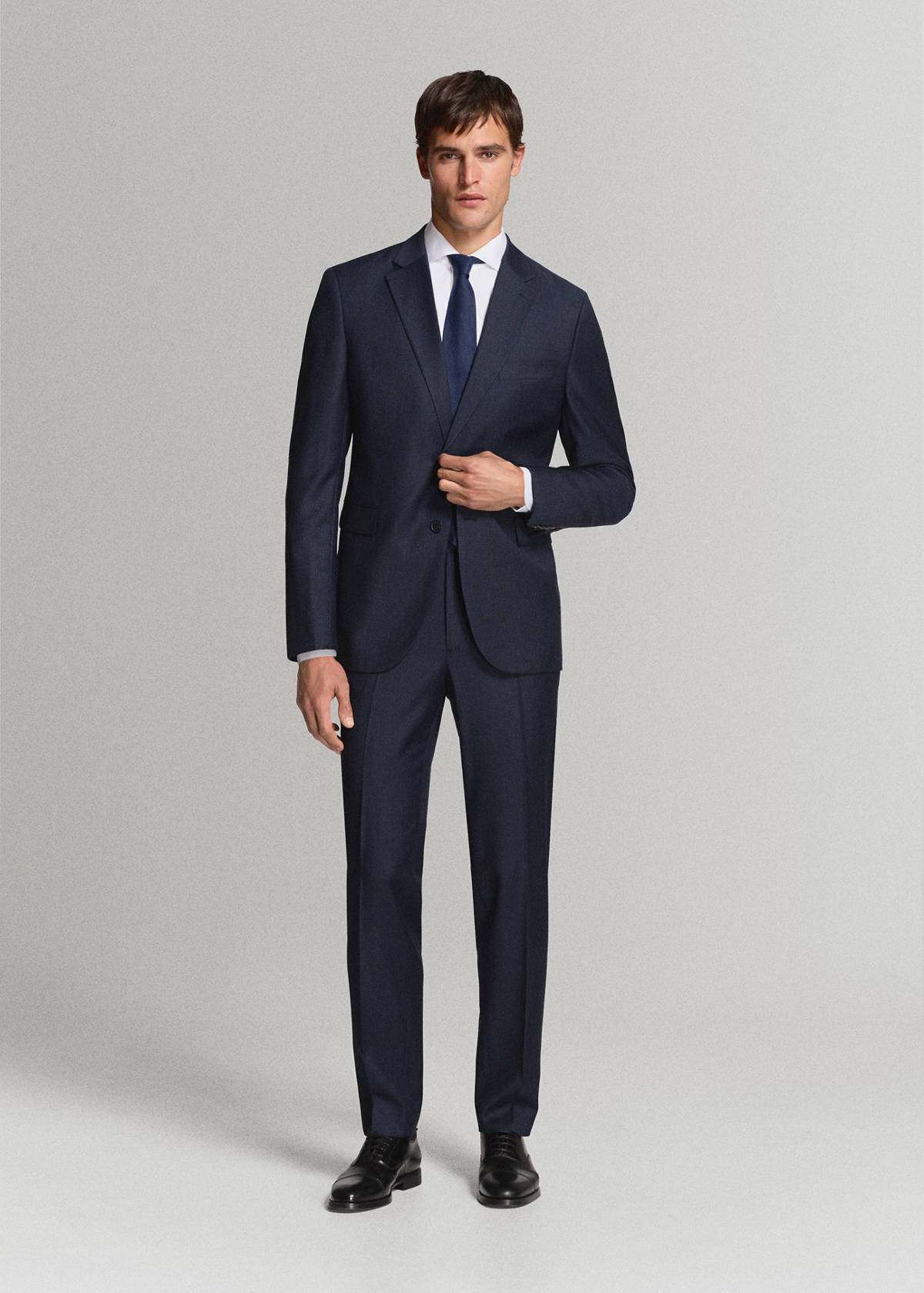 Turin suit jacket, 100% virgin wool, slim fit — Dark Navy
