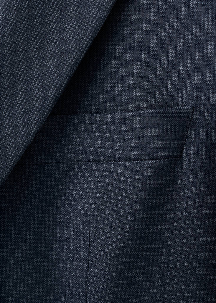 Turin 100% virgin wool suit jacket — Dark Navy