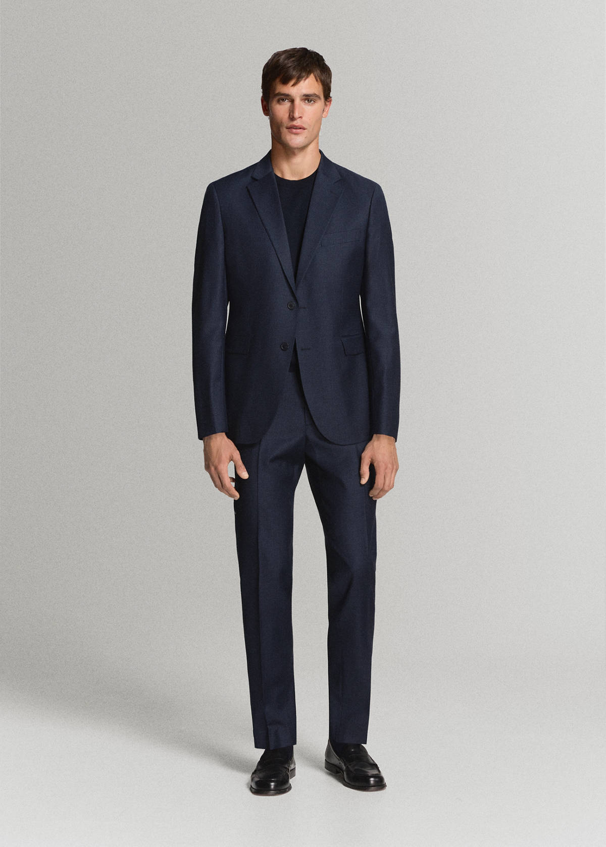 Turin suit jacket, 100% virgin wool, slim fit — Dark Navy