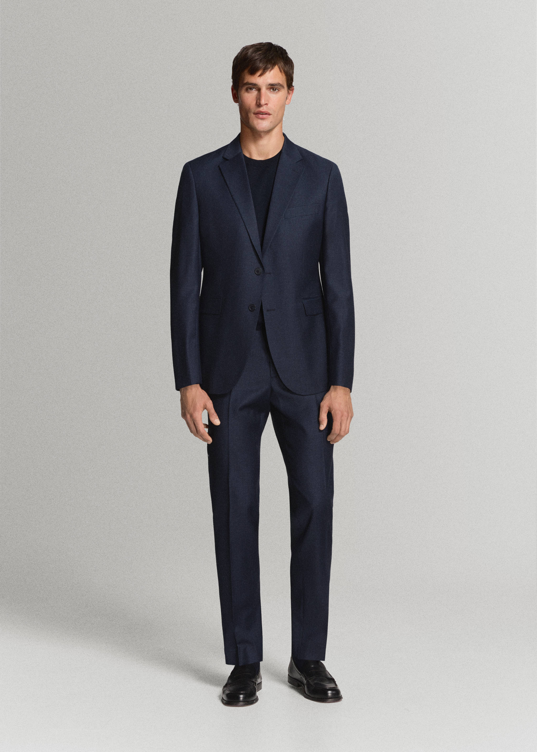 Veste costume Turín 100 % laine - Plan général