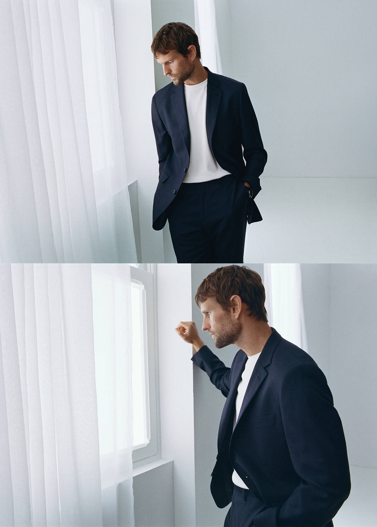 Turin suit jacket, 100% virgin wool, slim fit — Dark Navy