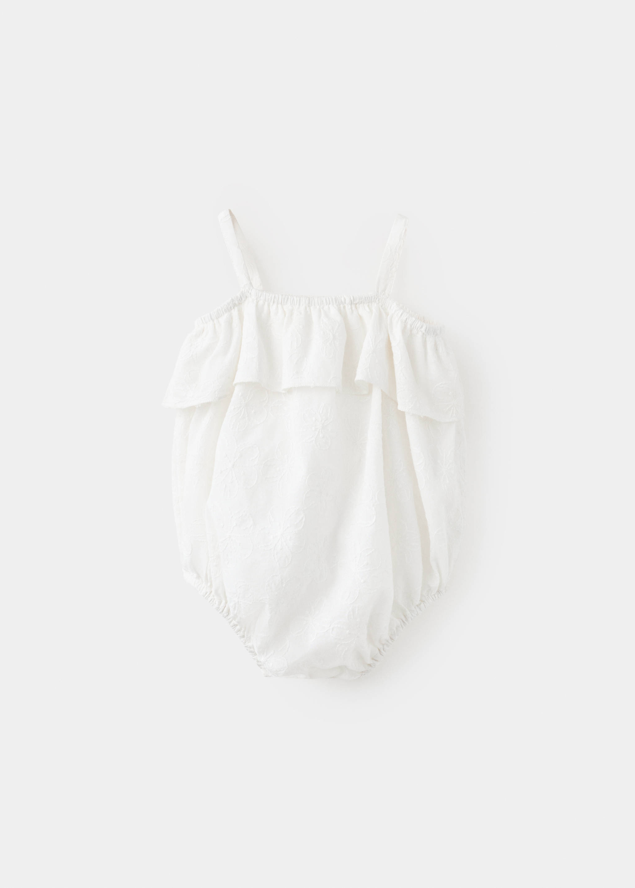 Embroidered details romper - Reverse of the article