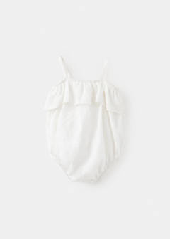 Embroidered details romper — Off White 4